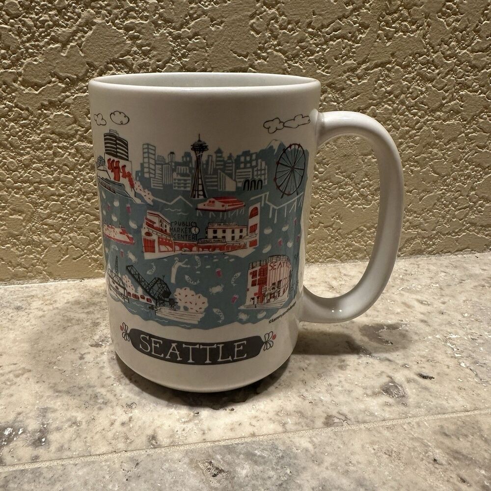 Seattle Washington Travel Coffee‎ Mug Scenic Sights Tourism